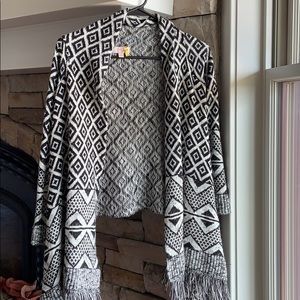 Black and white cardigan